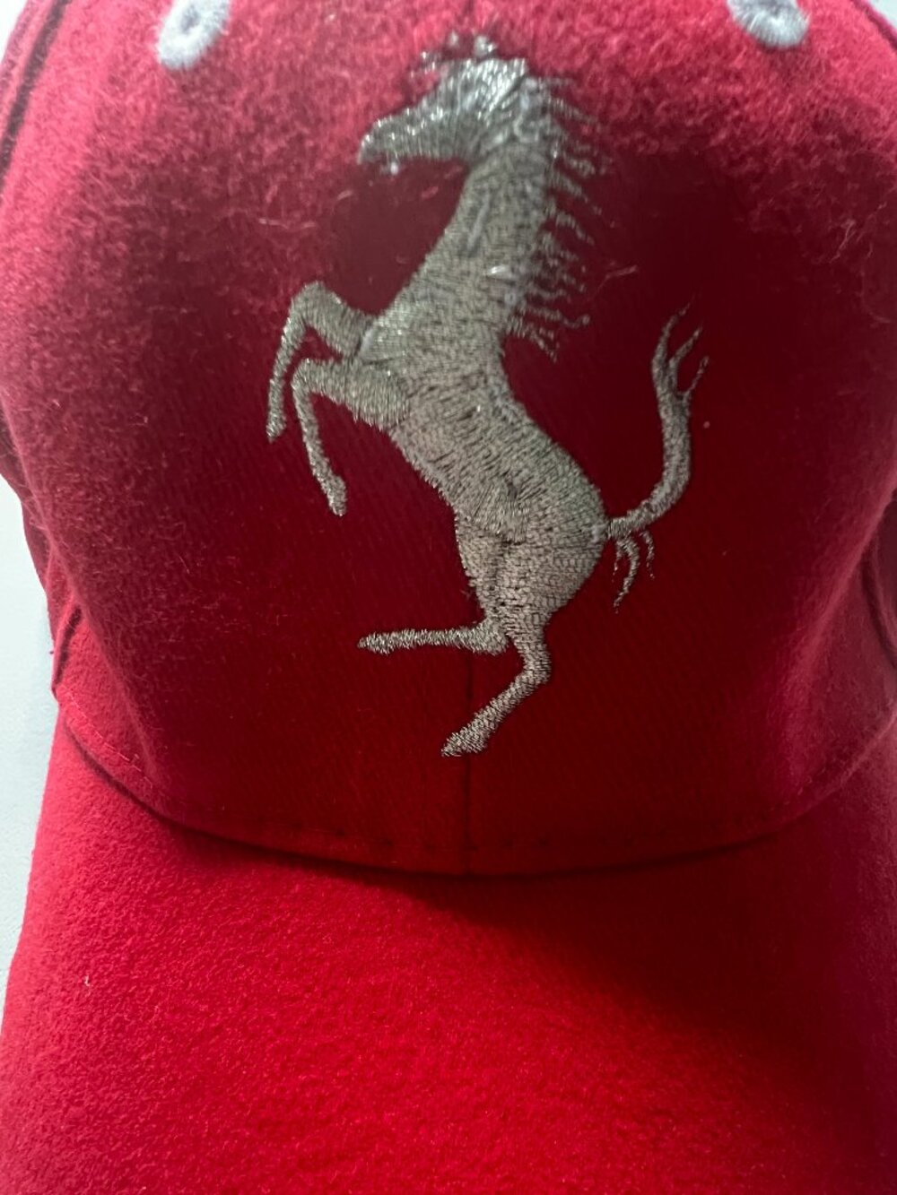 ferrari kids baseball cap hat O/S red racing adjustable
